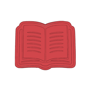 Open Book Cookie Cutter