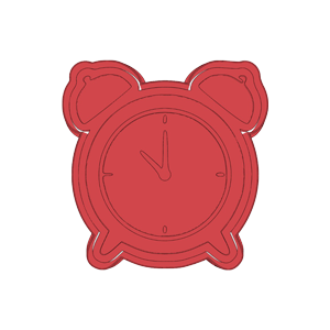 Alarm Clock Cookie Cutter