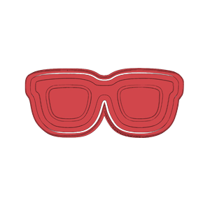 Nerd Glasses Cookie Cutter