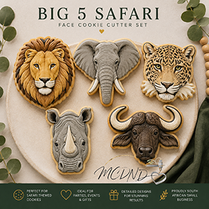 Big 5 Safari Face Cookie Cutter Set