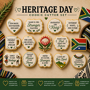 Heritage Day Cookie Cutters