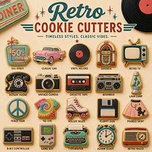 Retro Cookie cutters