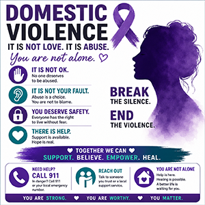 Domestic Violence Awareness Cookie Cutters
