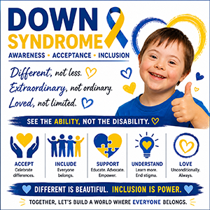 Down Syndrome Awareness Cookie Cutters
