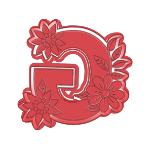 Flower Alphabet G Cookie Cutter