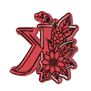 Flower Alphabet K Cookie Cutter