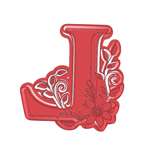 Flower Alphabet L Cookie Cutter