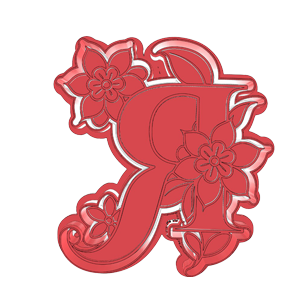 Flower Alphabet R Cookie Cutter