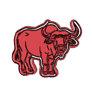 Standing Buffalo Cookie Cutter