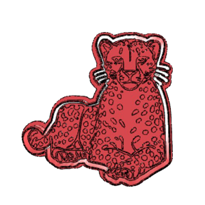 Standing Leopard Cookie Cutter