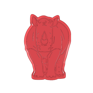 Rhino Cookie Cutter