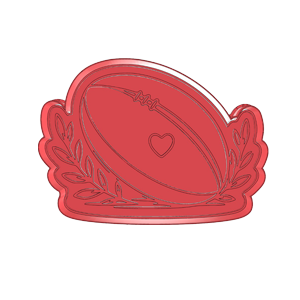 Rugby Ball Cookie Cutter