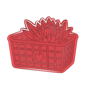 Protea Basket Cookie Cutter
