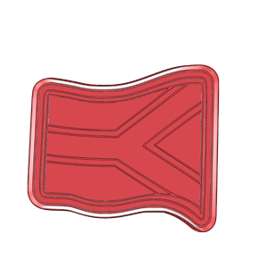 South Africa Flag Cookie Cutter