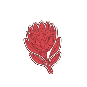 Wild Protea Sprig Cookie Cutter