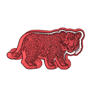 Big 5 Leopard Cookie Cutter
