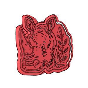 Rhino Cookie Cutter
