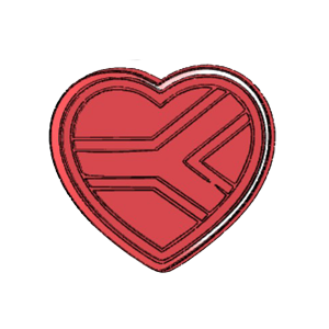 Heart Flag Cookie Cutter
