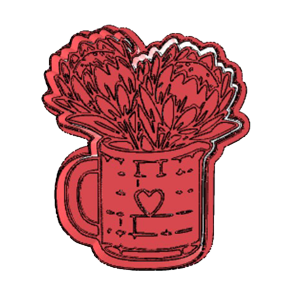 Protea Arrangement Cookie Cutter