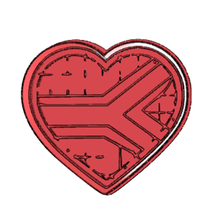 Heart Flag Cookie Cutter