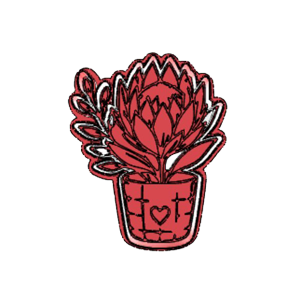 Protea Pot Charm Cookie Cutter
