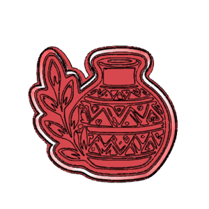Tribal Vase Cookie Cutter