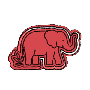 Safari Elephant Cookie Cutter