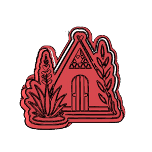 Protea Hut Badge Cookie Cutter