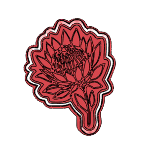 Elegant Protea Stem Cookie Cutter