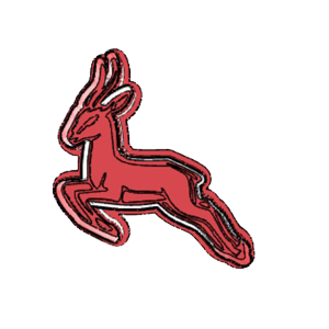 Leaping Springbok Cookie Cutter