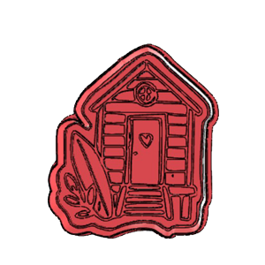 Beach Cabin Cookie Cutter