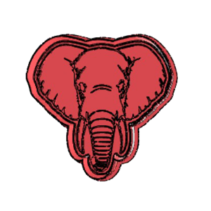 Elephant Face Cookie Cutter