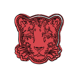 Leopard Portrait Cookie Cutter