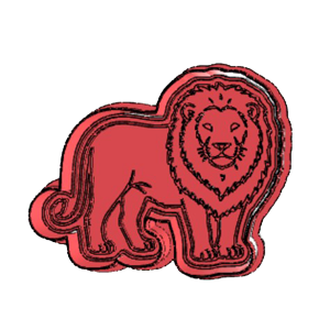 Walking Lion Cookie Cutter