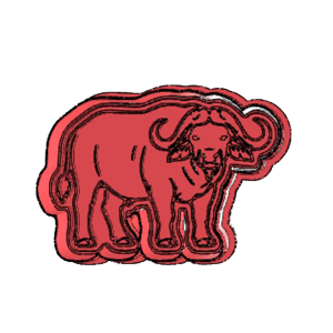 Safari Buffalo Cookie Cutter