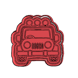 Safari Jeep Cookie Cutter | Safari Adventure Vehicle Cutter for Jungle Theme Cookies