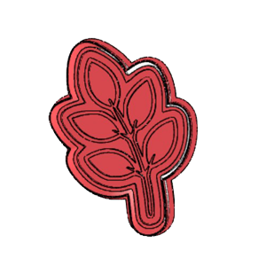 Safari Leaf Cookie Cutter | Tropical Jungle Leaf Cutter for Safari Cookie Sets