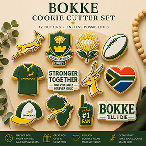 Rugby Cookie Cutters