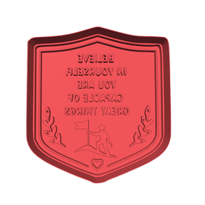 Believe In Yourself Cookie Cutter