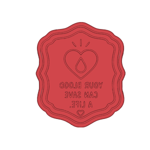 Blood Can Save A Life Cookie Cutter