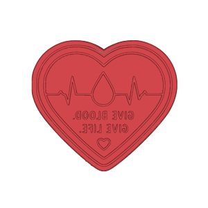 Give Blood Cookie Cutter