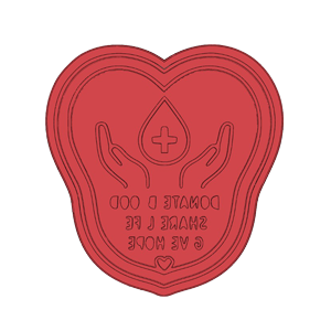 Give Hope Blood Cookie Cutter