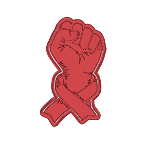Fighter Ribbon Cookie Cutter