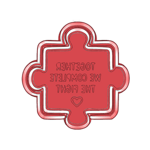 Together Complete The Fight Cookie Cutter