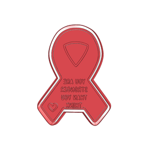 Chemo Support Ribbon Cookie Cutter