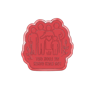 Look Out For Each Other Cookie Cutter