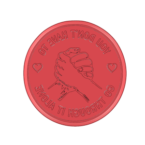 You Are Not Alone Cookie Cutter