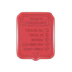 Manage Your Diabetes Cookie Cutter