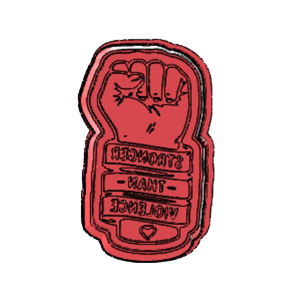 Stronger Than Violence Cookie Cutter