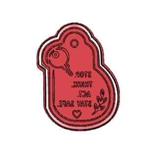Stop Think Act Cookie Cutter